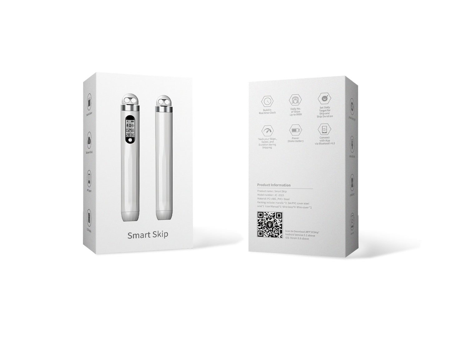Smart Jump Rope with Smart Electronic LED Display Time Weight Calories Counter