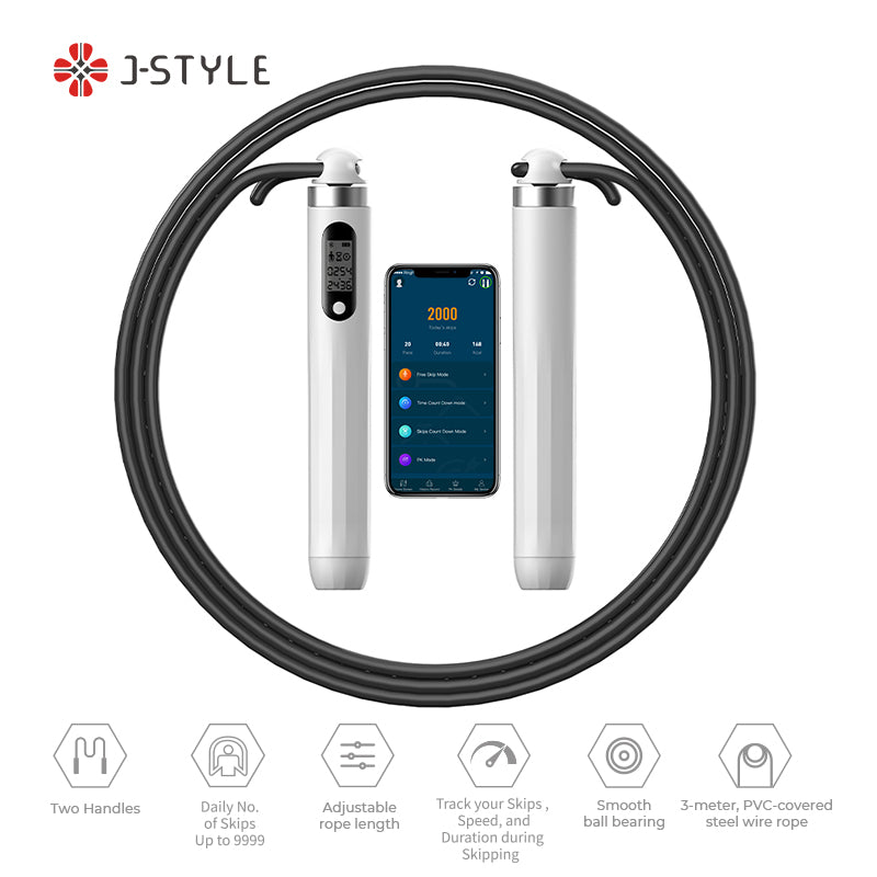 Smart Jump Rope with Smart Electronic LED Display Time Weight Calories Counter
