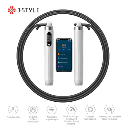Smart Jump Rope with Smart Electronic LED Display Time Weight Calories Counter